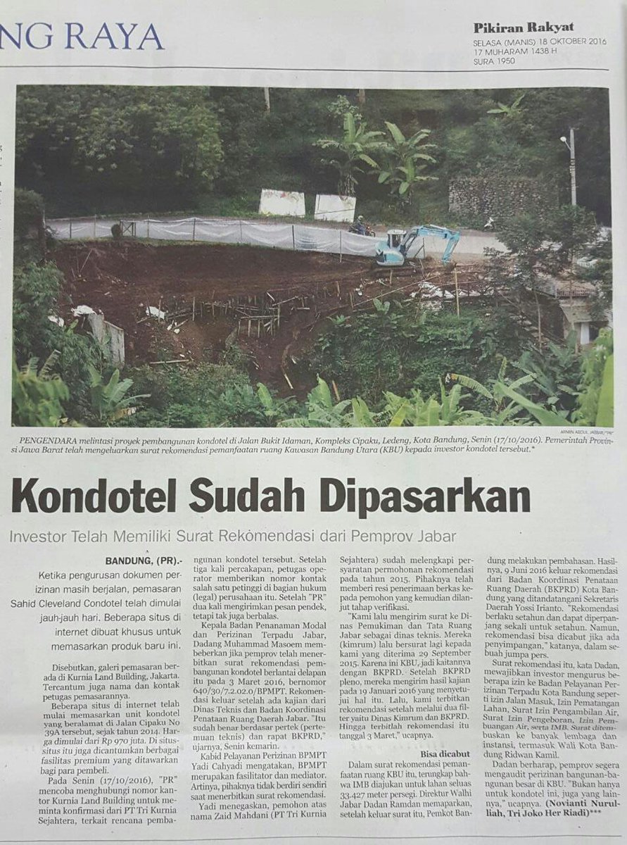 kimpse40619's tweet photo. @ridwankamil @DiskominfoBdg @diskimrumjabar @KemenPU Itu pinggir sungai Kaws Lindung di RTRWK harusnya tetap hijau https://t.co/HC9qmgHYni