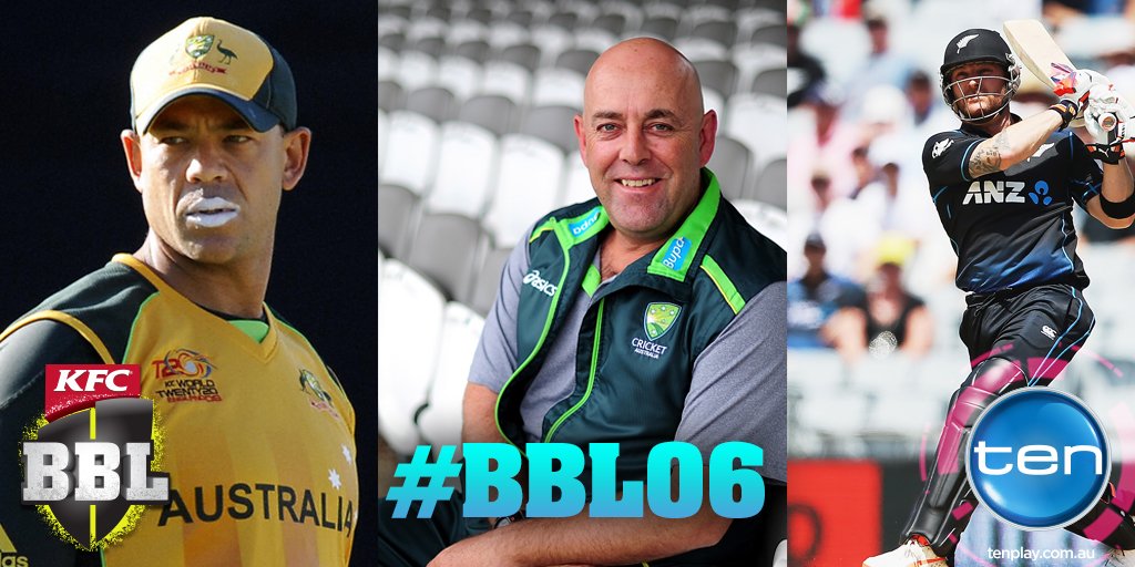 10SportAU's tweet photo. We're pumped to announce that Andrew Symonds, @darren_lehmann &amp; Brendon McCullum are joining our team as guest commentators for #BBL06 🙏👌 https://t.co/I6PWq8OR5o
