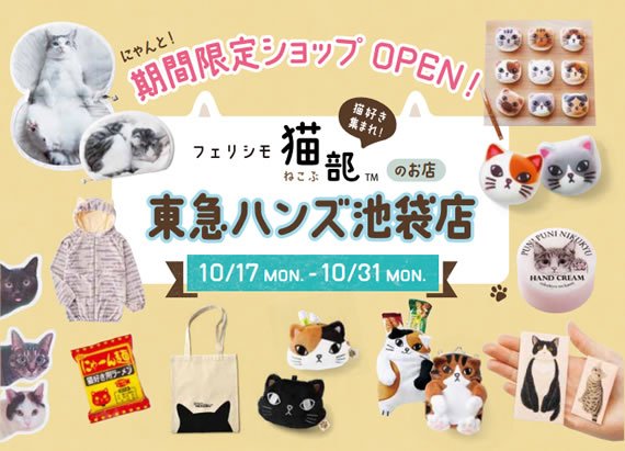 フェリシモ 猫部 東急ハンズ池袋店 1階 イベントコーナー にて 猫部期間限定ショップがオープンしております 期間は10月31日 月 までです 秋冬に必須のあったかアイテムも入荷しておりますにゃ お見逃しにゃく T Co 1einmhwpur フェリシモ 猫部 東急ハンズ池袋店 1階 イベントコーナー にて 猫部期間限定ショップがオープンしております 期間は10月31日 月 までです 秋冬に必須のあったかアイテムも入荷しておりますにゃ お見逃しにゃく T Co 1einmhwpur