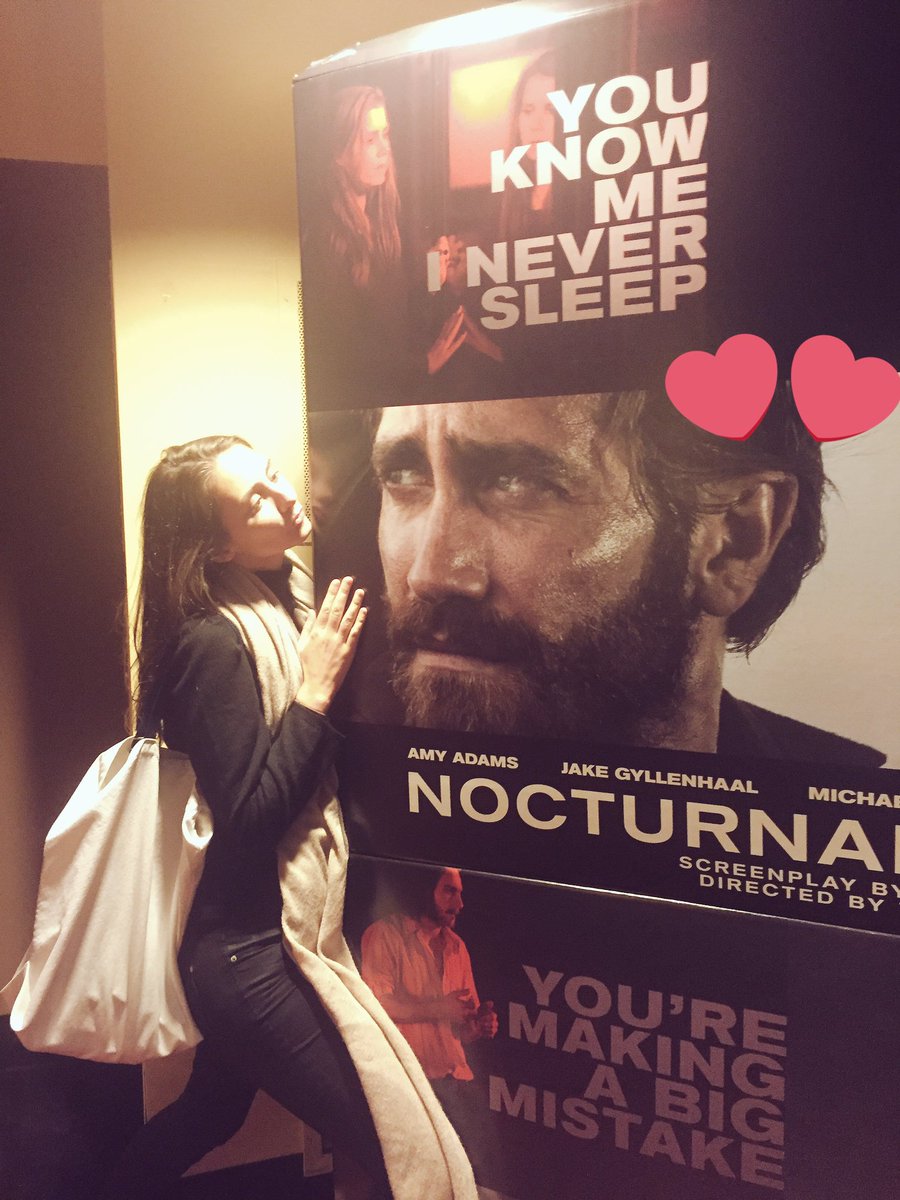 He looked at me longingly -- I'm taken Jake, so sorry #loveyouforever #JakeGyllenhaal #NocturnalAnimals