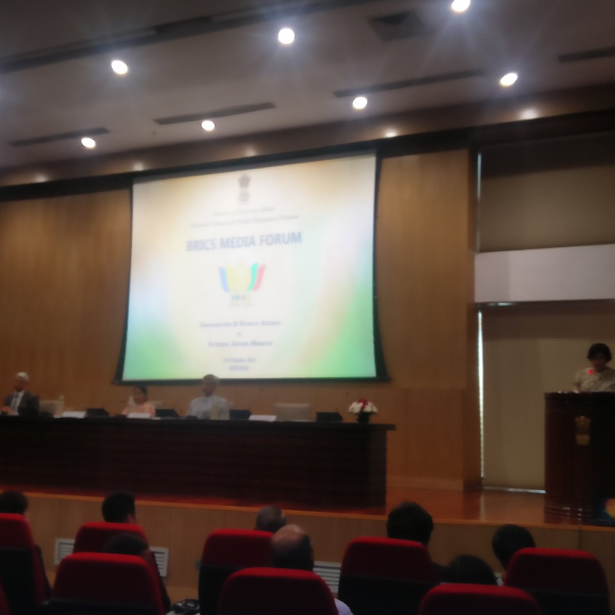 Randhir Jaiswal (@meaindia) on Twitter photo A fitting conclusion to 115+ events
The Media forum, an opportunity to reflect upon gains made during <a href="/BRICS2016/">BRICS 2016</a>, begins A fitting conclusion to 115+ events
The Media forum, an opportunity to reflect upon gains made during <a href="/BRICS2016/">BRICS 2016</a>, begins
