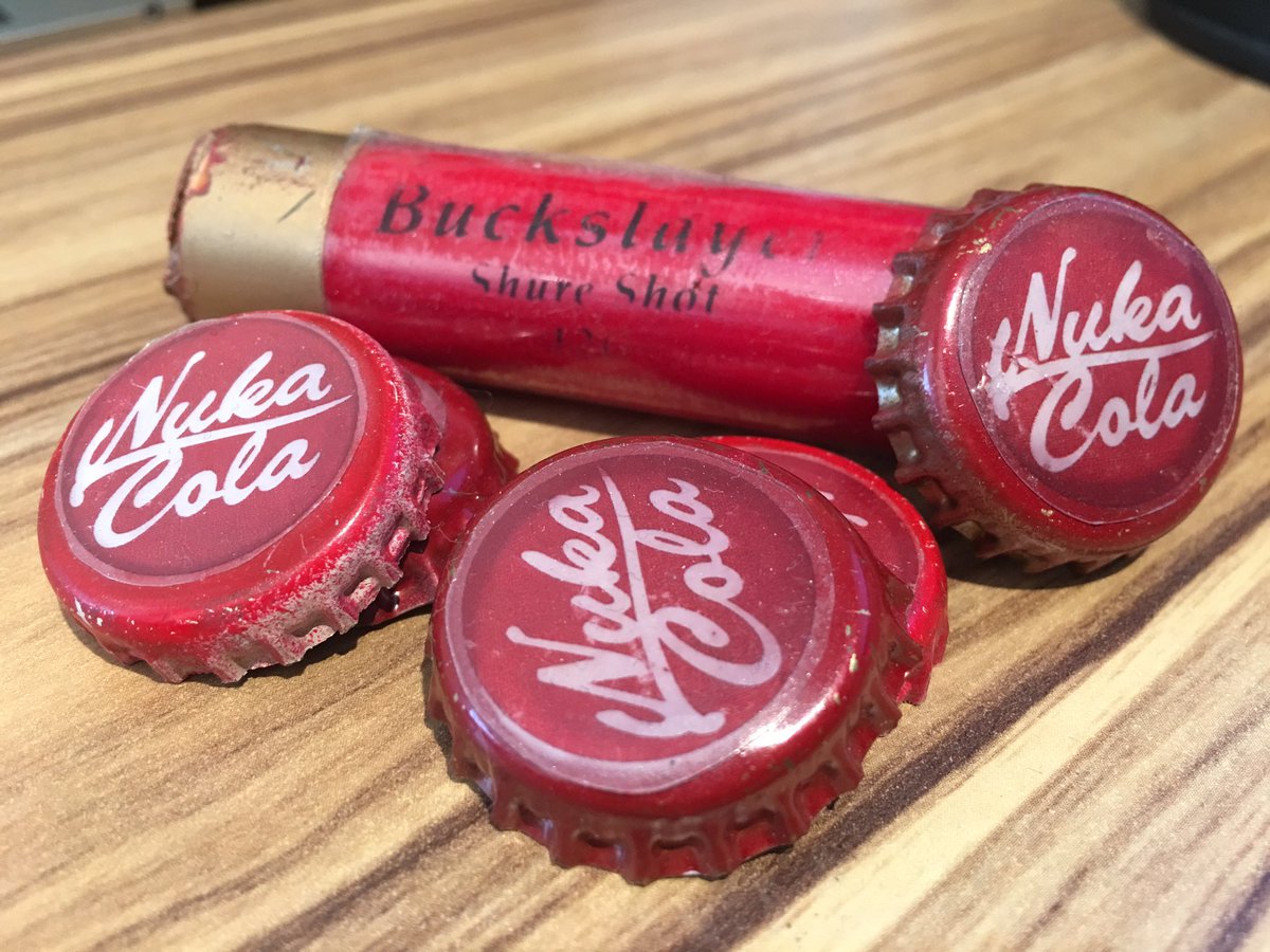 FurySevenSix's tweet photo. The moment when you realise you're more prepared for the apocalypse than you thought (thanks @Doug_Marr ) #Fallout #NukaCola #BuckSlayer ๐ https://t.co/AVkNDRjJWW