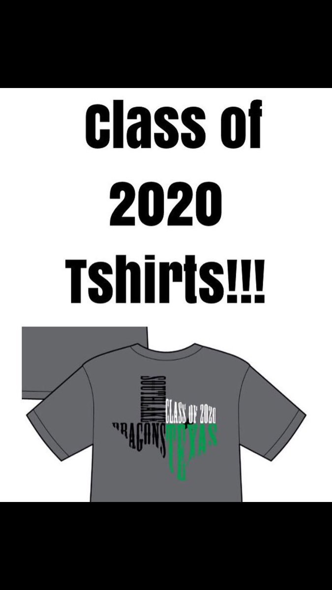 CHS_class2020's tweet image. Today is the last day to buy a class of 2020 shirt!!! Don&apos;t forget to bring $15!!!