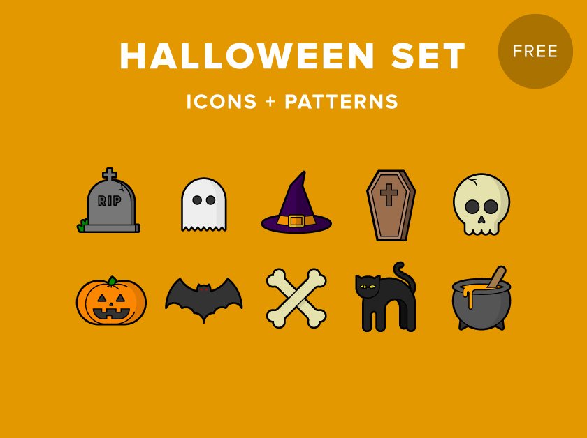 succodesign's tweet image. Are you ready for Halloween? Take this delicious Halloween set (vector icons + patterns): goo.gl/YVVotI