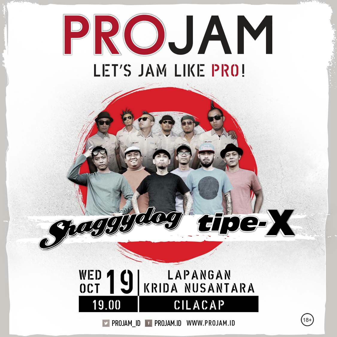 TipexBand's tweet photo. #PanggungX RABU, 19 OKTOBER 2016 | PROJAM | LAP. KRIDA NUSANTARA, CILACAP | Onstage Jam 20.00 | GRATIS https://t.co/Z9qOlzxgSs