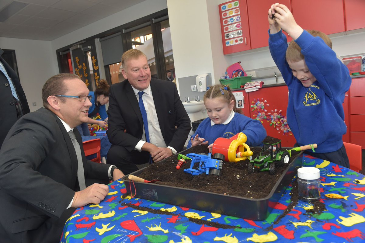 NIOgov's tweet photo. Min. Hopkins was thrilled to be taken on a tour of Arvalee School &amp; Resource Centre in Omagh to see first hand the great work they're doing. https://t.co/0eTjM8ocuU