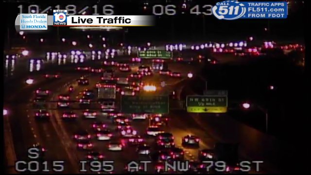 Crash on I-95 SB at NW 79th St #traffic https://t.co/4HCGqocgiZ