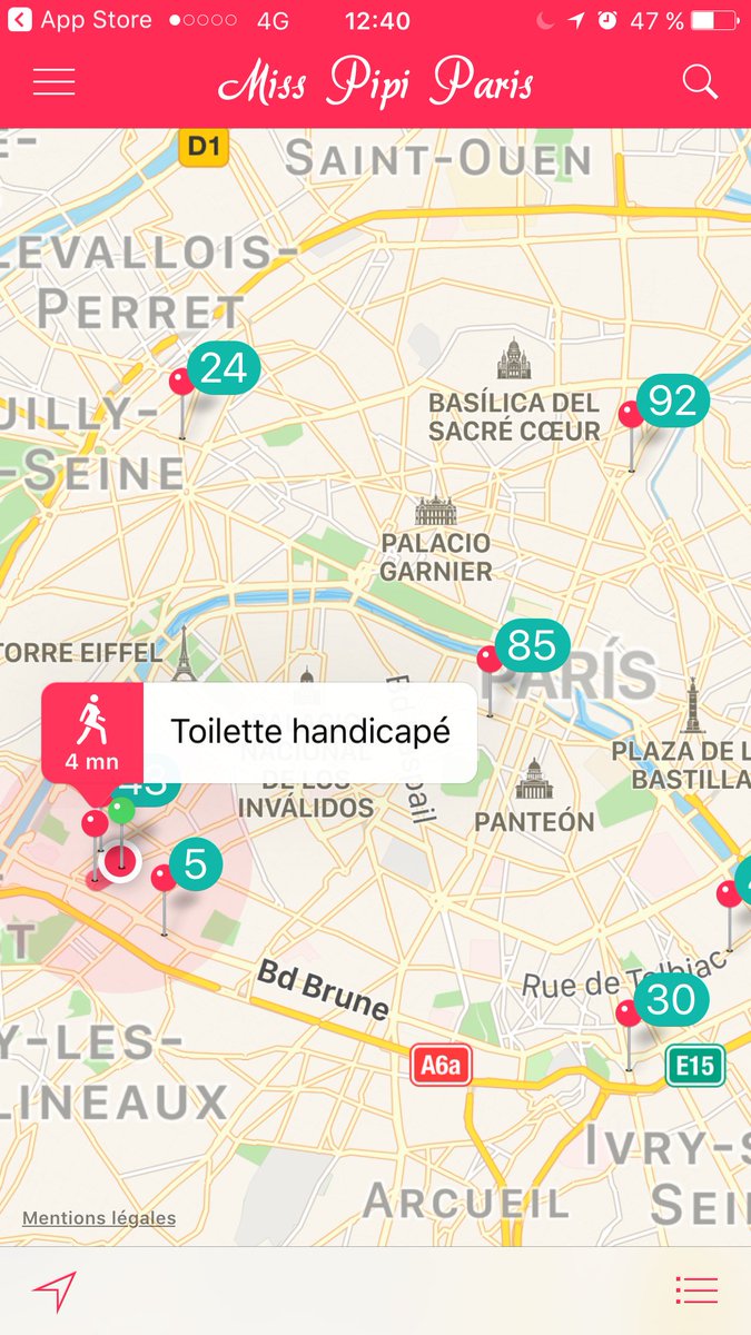 AngieNavarroMX's tweet photo. Reutilización del portal #DatosAbiertos #Paris operado x @opendatasoft : @MissPipiApp : vía +rápida a los baños públicos. #SuperUtil en FR ! https://t.co/9BW860aEwT