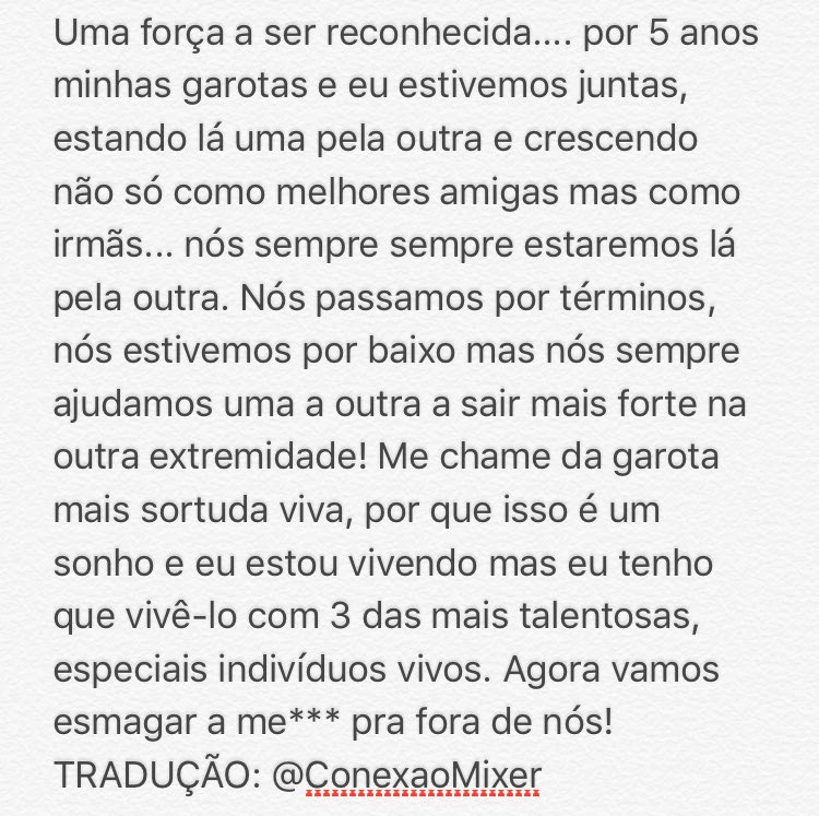 DLMixRegal's tweet photo. Traduรงรฃo do texto postado pela Leigh Anne em seu Instagram e no Twitter!
(Traduรงรฃo via @ConexaoMixer โค)
#ShoutoutToMyExOUTNOW https://t.co/KHQT9M3vL3