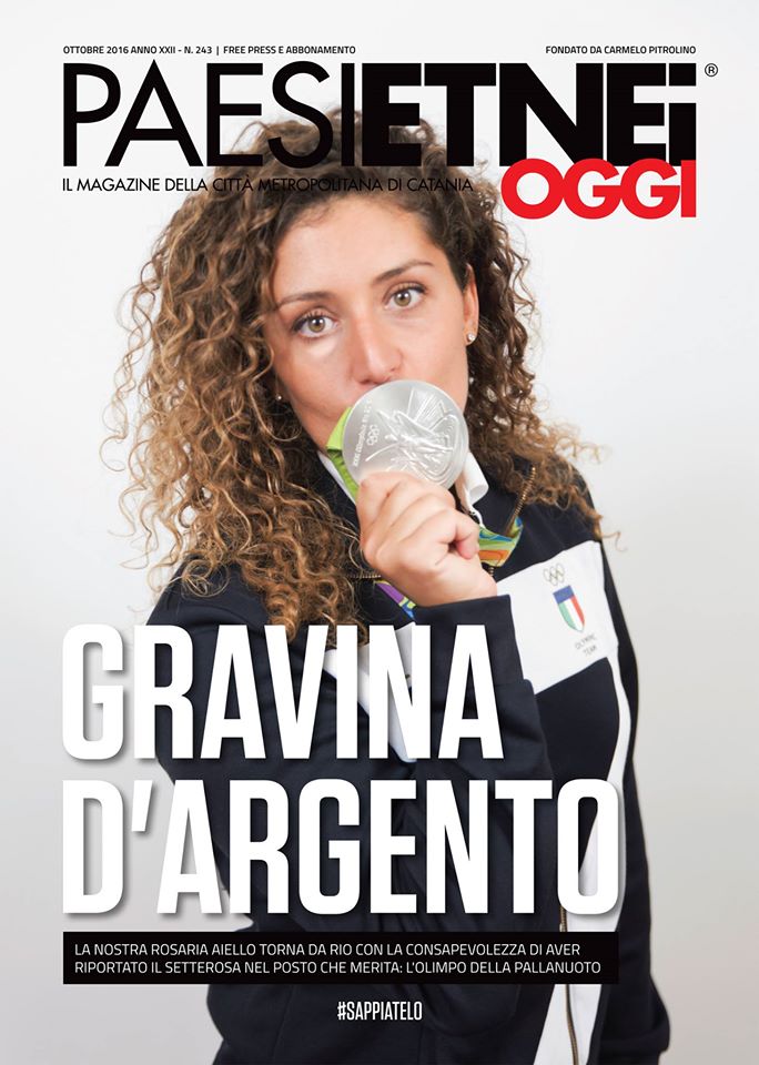#PaesiEtnei dedica la copertina di ottobre a <a href="/rosariaaiello/">Rosaria Aiello</a> 
#Argento Siciliano di #Gravina
#Catania #Sicilia #7rosa #Trinacria