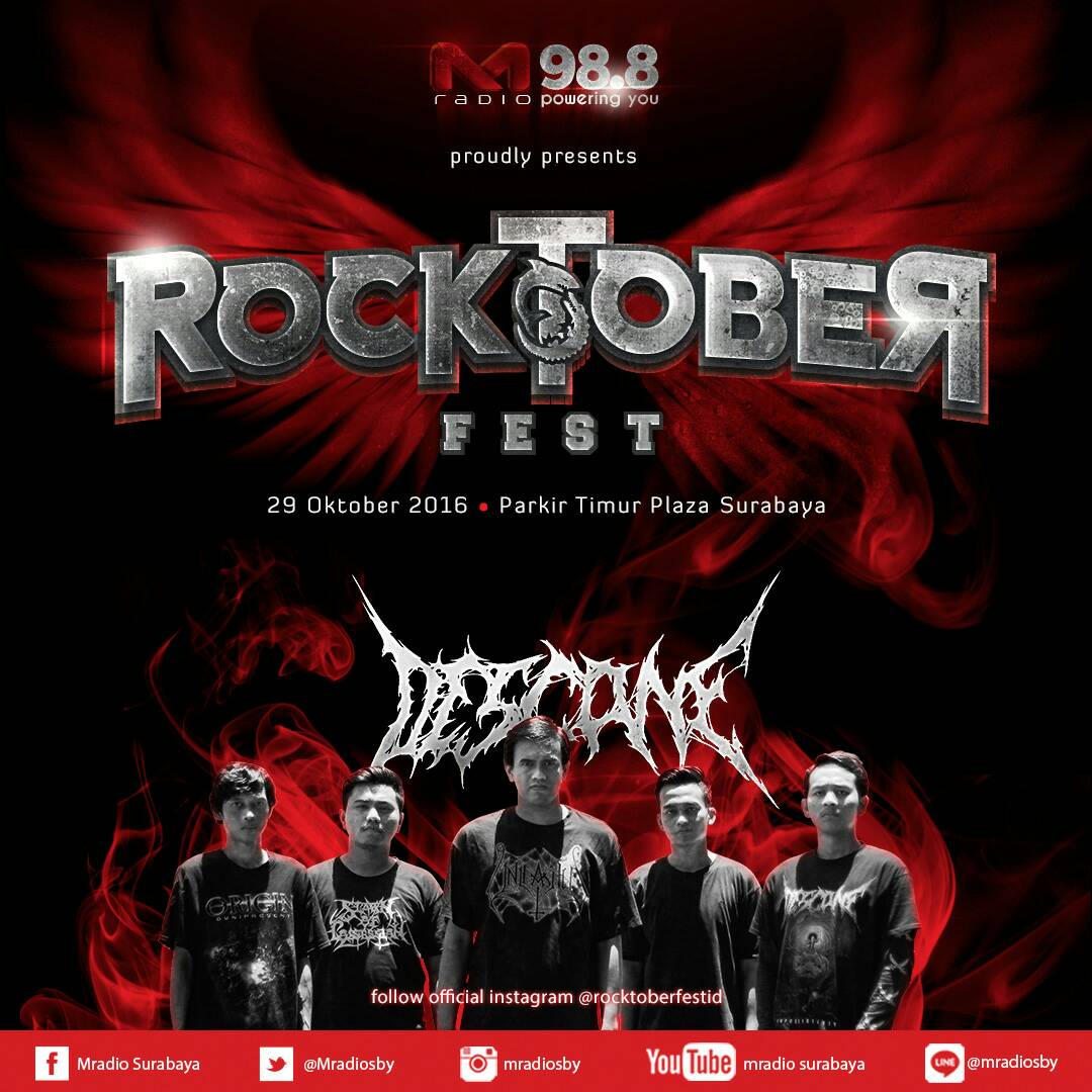 <a href="/DescaneBand/">Descane</a> #RocktoberFest2016 at Lap. Parkir Timur Delta Plaza, 29 Oktober 2016.