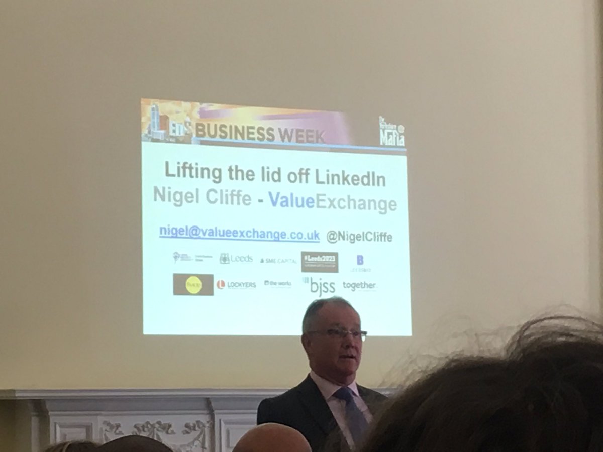 lindasfjones's tweet image. .@NigelCliffe great presentation 👍🏼loved to learn more on how to promote our #visuallyimpaired #iCare project &amp;amp; #O2SmallTalks #LeedsBizWeek