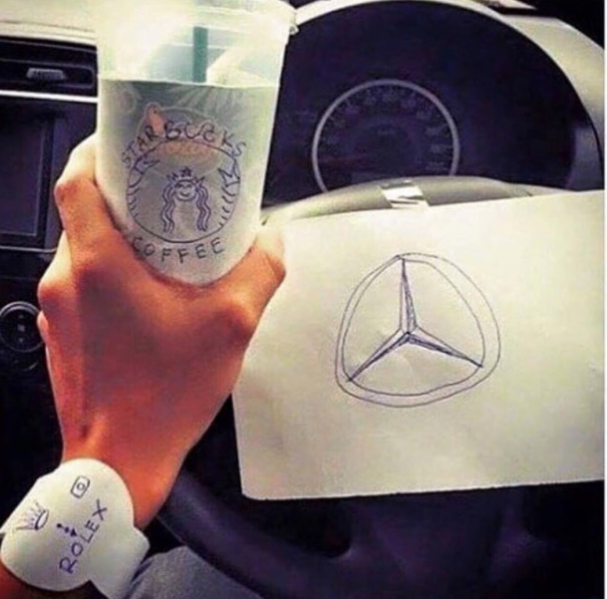 Rolex and mercedes best sale