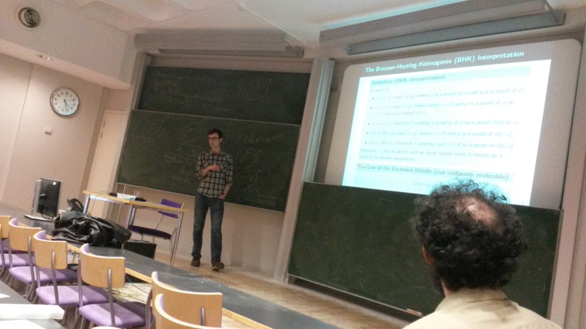 alqualin's tweet image. PhD student colloquium: Sean Moss &quot;From intuitionism to synthetic homotopy theory&quot; #HomotopyTypeTheory #CategoryTheory @Cambridge_Uni #maths