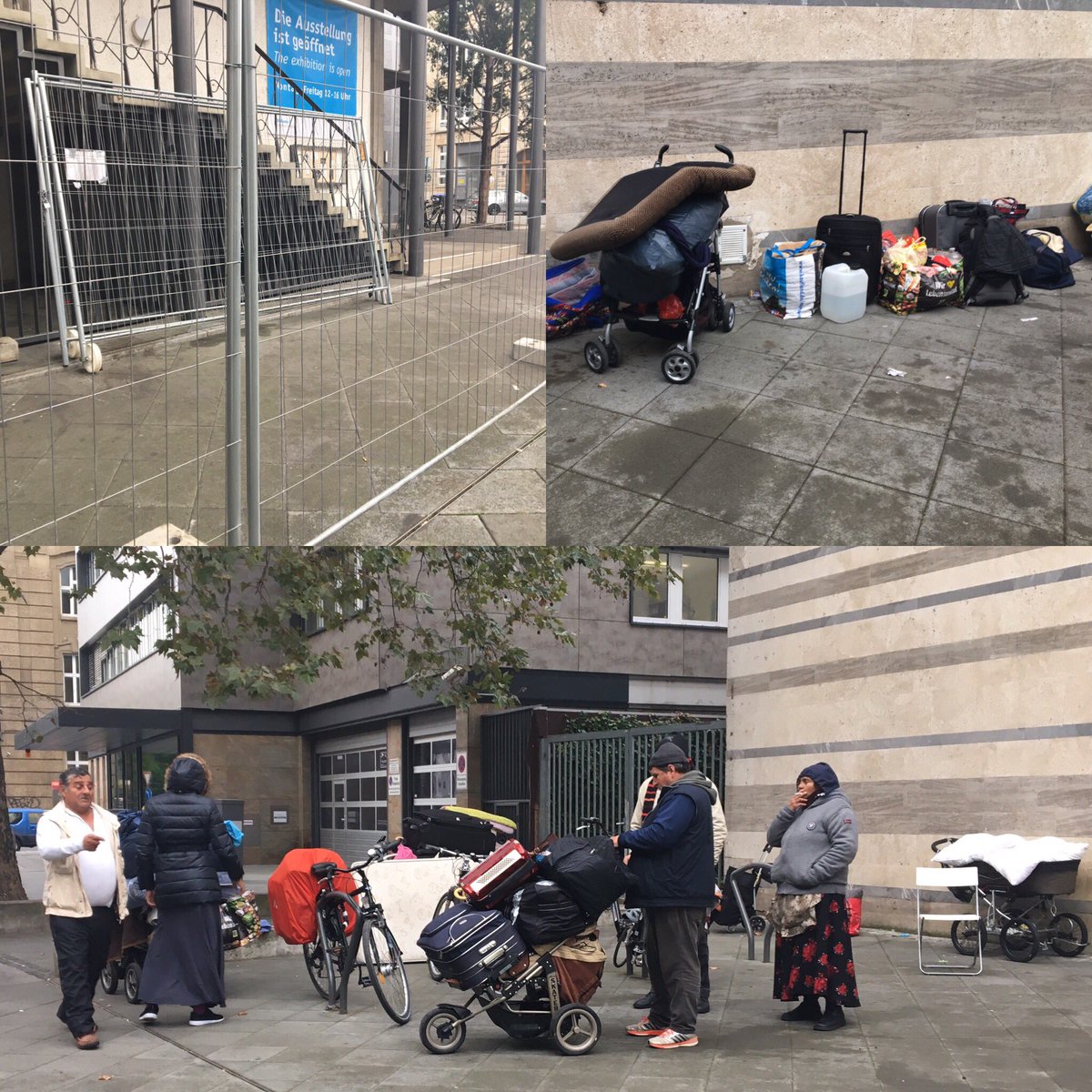 Die letzten #Roma vor der #Weißfrauenkirche verlassen jetzt das Gelände! Sie kommen in Wohnungen unter! Mehr dazu bei <a href="/1730Sat1live/">1730Sat1live</a>