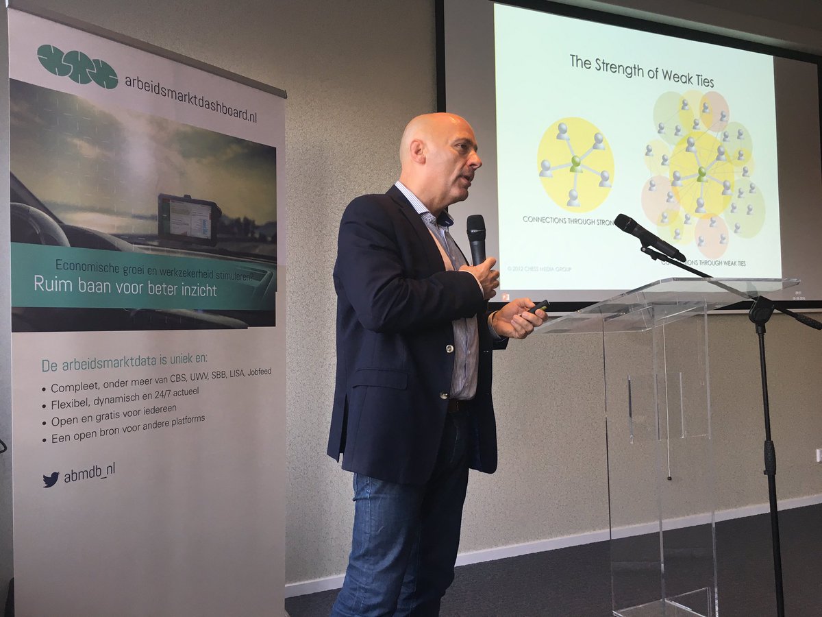 Abmdb_nl's tweet photo. Connecties op de arbeidsmarkt, bijeenkomst Brainport Network. Met het #arbeidsmarktdashboard en @Wilthagen https://t.co/uqPRNuFqTL