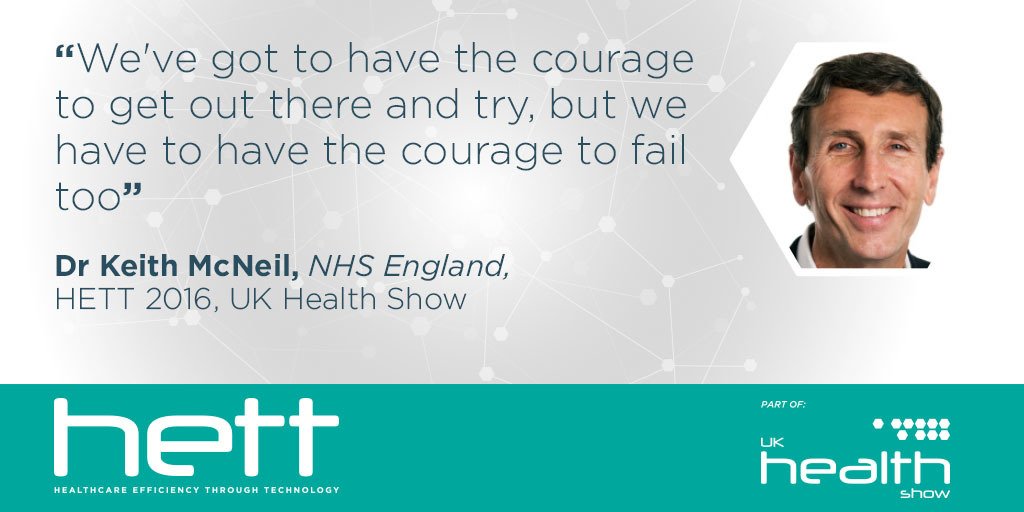 HETTShow's tweet photo. Keith McNeil from @NHSEngland was one of the highlights of #HETT2016 last month - a part of #UKHealthShow https://t.co/fBKGvmj99K