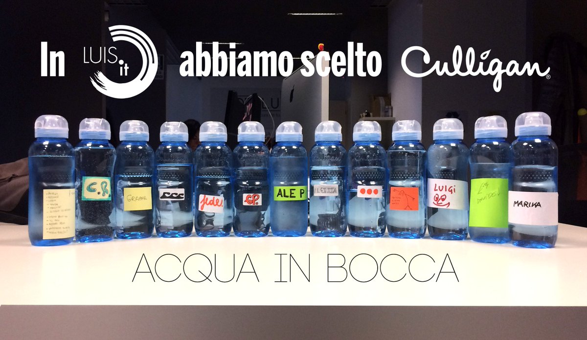 Luis_it_Bologna's tweet image. In #luisit abbiamo scelto CULLIGAN...acqua in bocca! 
 #culligan #acqua #depuratori #agenziadicomunicazione #bologna