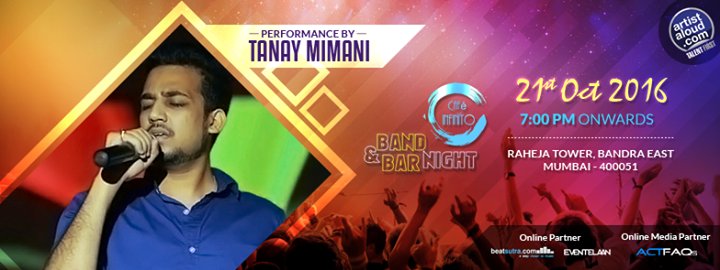 MusicFulcrum's tweet photo. If you are in Mumbai on 21st October, do check this event at @CafeInfinitoIN Performed By @TanayMimani @ArtistAloud https://t.co/3a38BhFxJc https://t.co/Hg0Ut2VINe