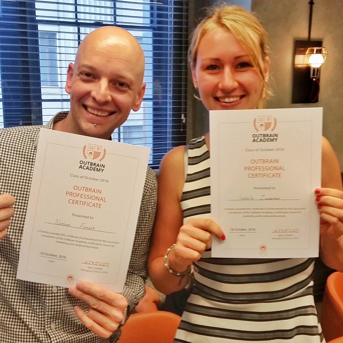 SatanFerret's tweet photo. Brilliant day at #OutbrainAcademy on content marketing. @Outbrain team delivering the skills to pay the bills! #Zenith #TeamSocial https://t.co/N9997JVtPN
