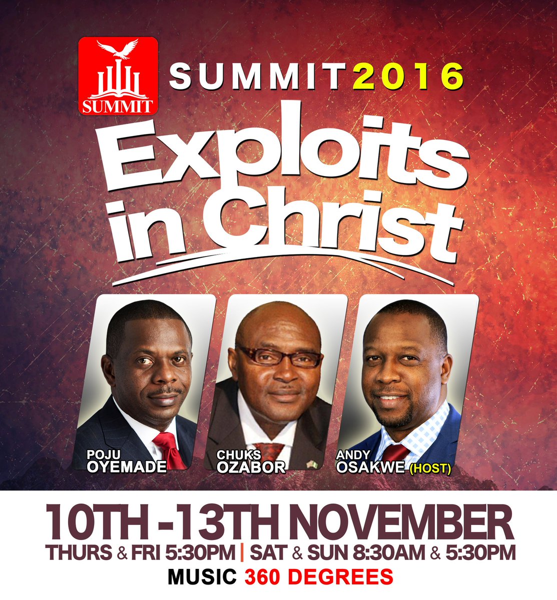 SummitAbuja's tweet photo. The Summit annual conference is almost here again! We can't wait to do exploits in Christ. We are expectant! https://t.co/Txqo1irVeW