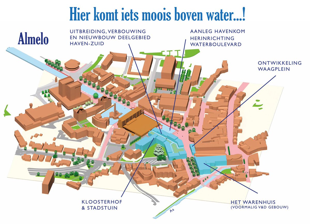 Gemeente_Almelo's tweet photo. Via https://t.co/tuLEL82FIO kun je de ontwikkeling van de nieuwe binnenstad volgen. Wist je dat al? Zie de planning of lees over projecten. https://t.co/bwSZmM8mY9