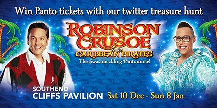 Find the lost map between the 24-28 Oct – 1 location per day – clue at 10am each day – &amp; win #panto tickets #essex