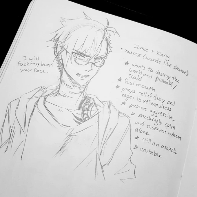 jamie+xiang @Oldzio I feel like I didn't do them justice SOB (also all his rage is from Jamie's side I'm sory💦💦) 