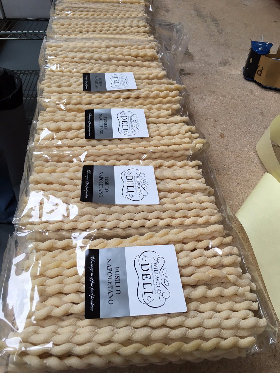 V2Buk's tweet photo. #pasta production line for #wildwooddeli #fusillo #italianfood #foodie #chef #meditteraneandiet https://t.co/M3C0qe0H5h