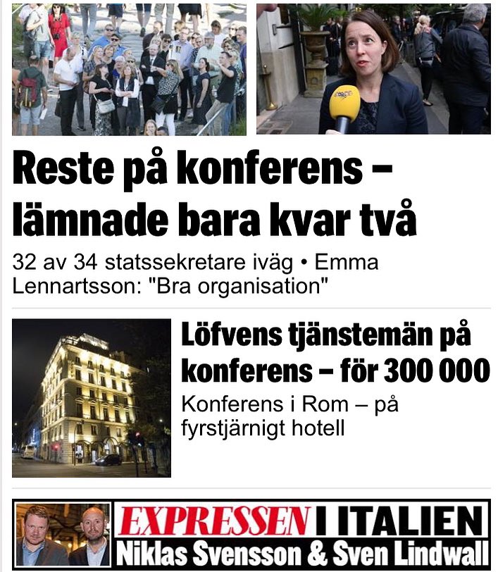 niklassvensson's tweet image. Dagens två länkar:
1) expressen.se/nyheter/reste-…
2) expressen.se/nyheter/lofven…