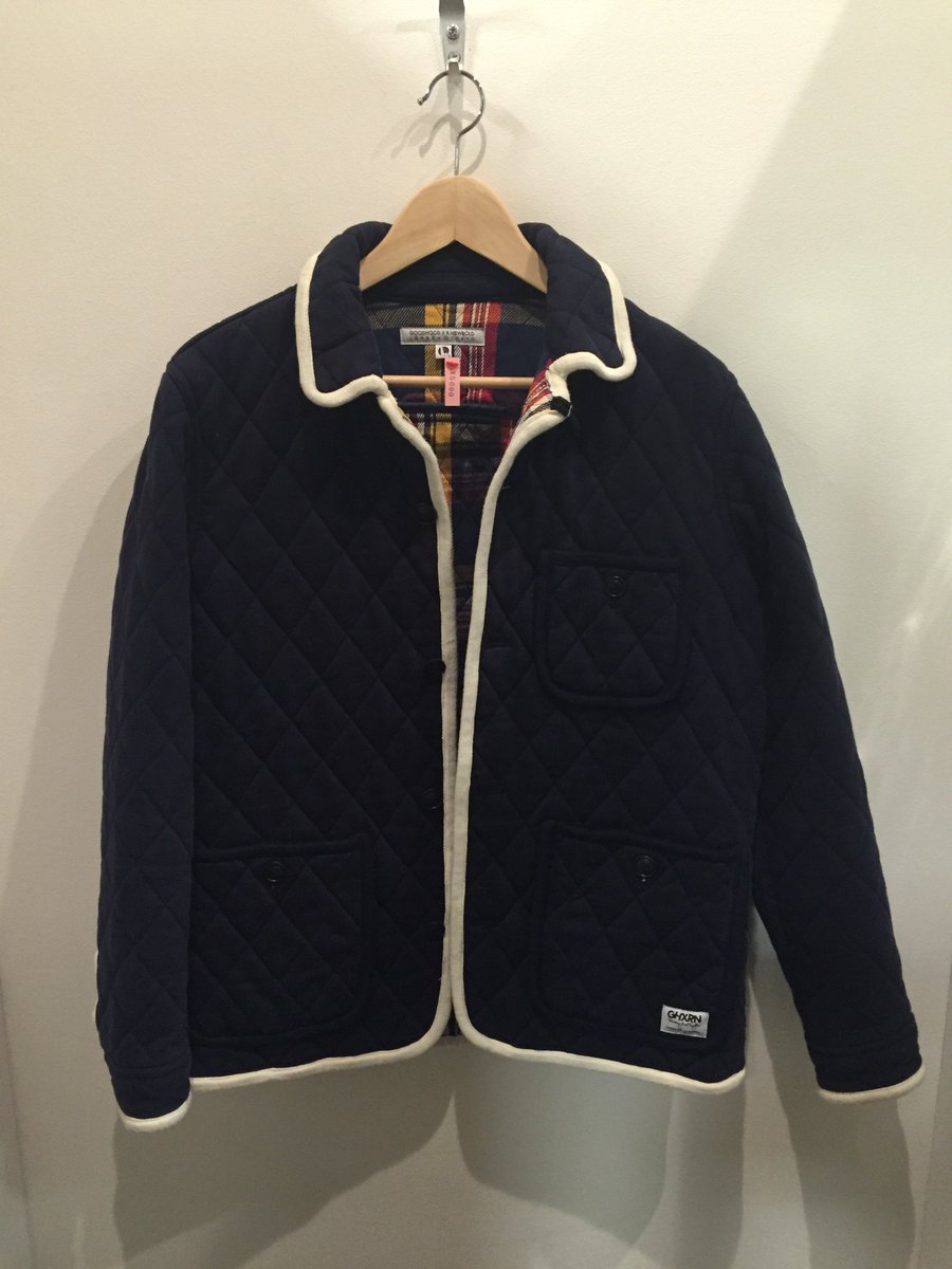 FREEHELP_nagata's tweet photo. メンズもいい感じのアイテムが入荷中です！GOODHOOD×R.NEWBOLDコラボのキルティングジャケット、Lサイズで¥5000です！是非一度袖を通しに #フリーヘルプ長田店 にお越し下さい！お待ちしてます♬
#古着 #チャリティーショップ #GOODHOOD #RNEWBOLD https://t.co/HeYdcAShqk