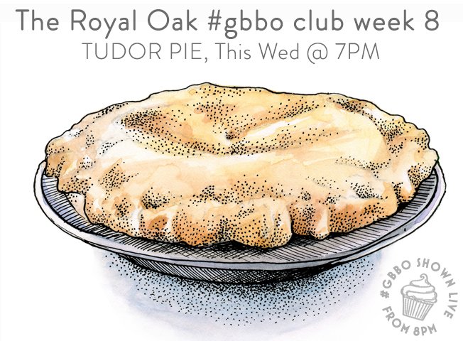 #GBBO club tomorrow at 7pm. This week it’s #tudor pie! Donations to <a href="/MytonHospices/">The Myton Hospices</a> 
#ExtraSlice #coventry 

22 Earlsdon Street
CV5 6EJ