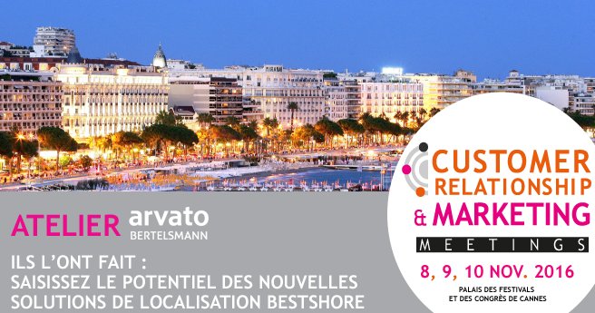 ALL4Cmeetings's tweet photo. Retrouvez @arvato_France pour un atelier centré sur les nvlles solutions de #localisation #bestshore ! +d’infos : https://t.co/H2gjbiHg6A https://t.co/bwchQpxtVZ