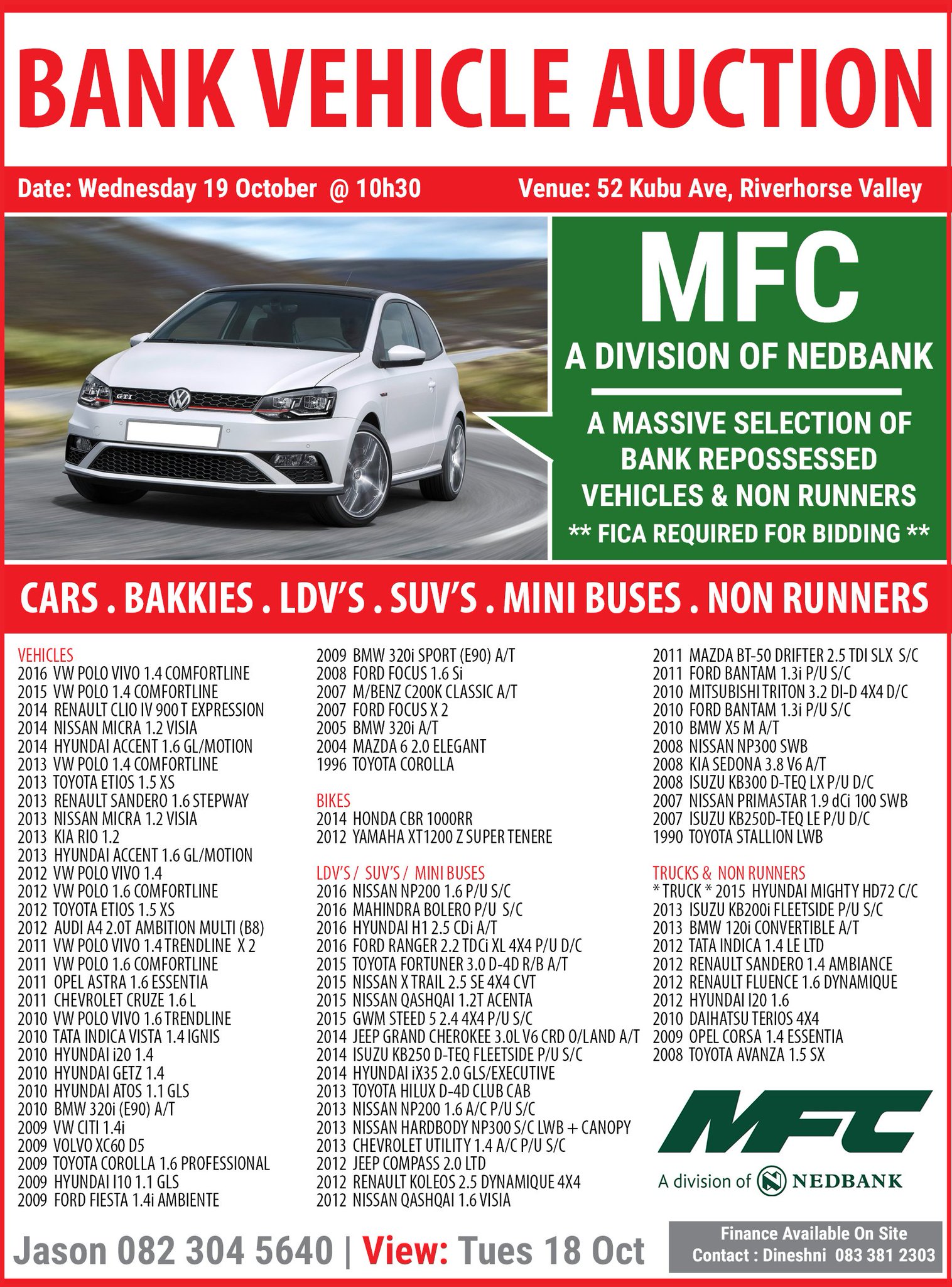 Featured image of post Bank Repo Mfc Auctions They must also have a wide range of bank repo cars for mfc auctions holds regular auctions of various vehicles throughout the country