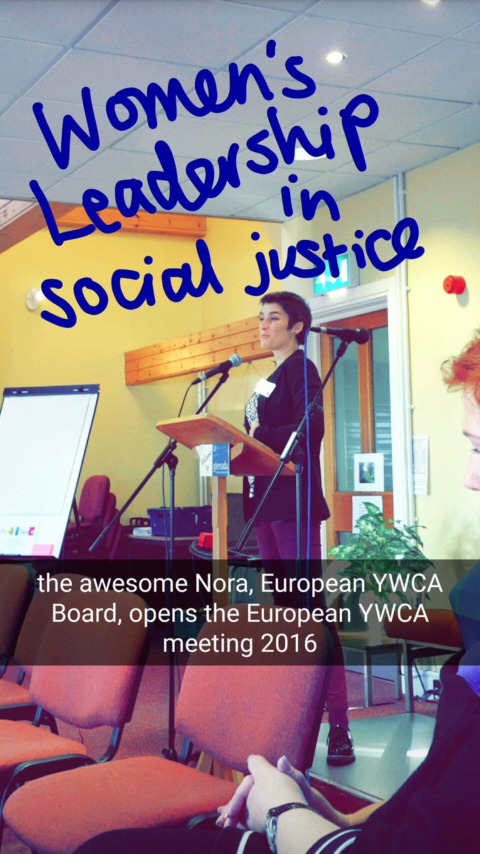 karahartley's tweet photo. "The work of European YWCAs is something we all do together. A thing of beauty." - awesome Nora of @YWCAeurope opens #ERM2016 (Theme below!) https://t.co/0UZdfEudY5