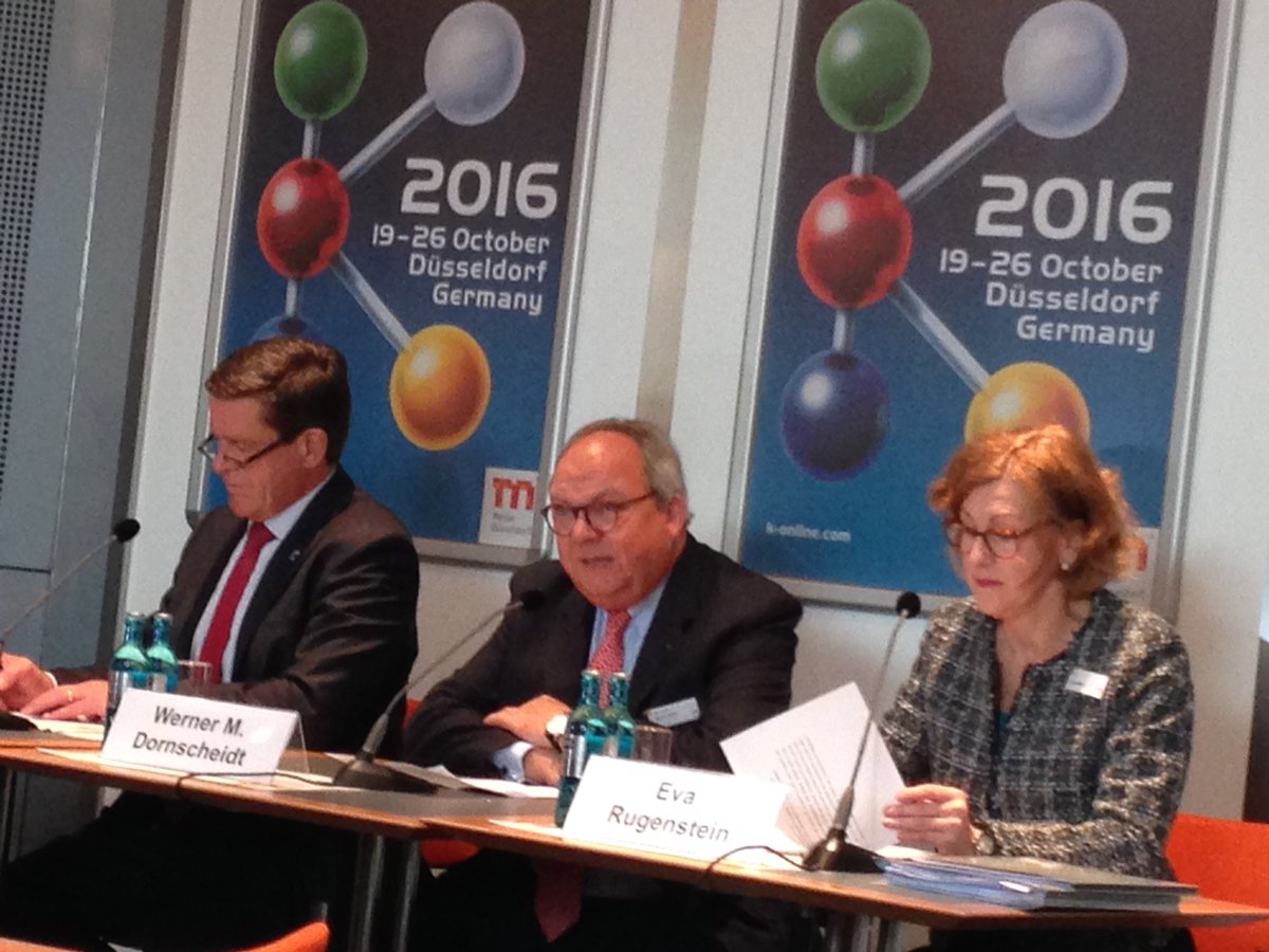 K_tradefair's tweet image. It's official! #K2016 is off &amp;amp; running, with the opening press conference (even though  exhibits don't open till tomorrow).