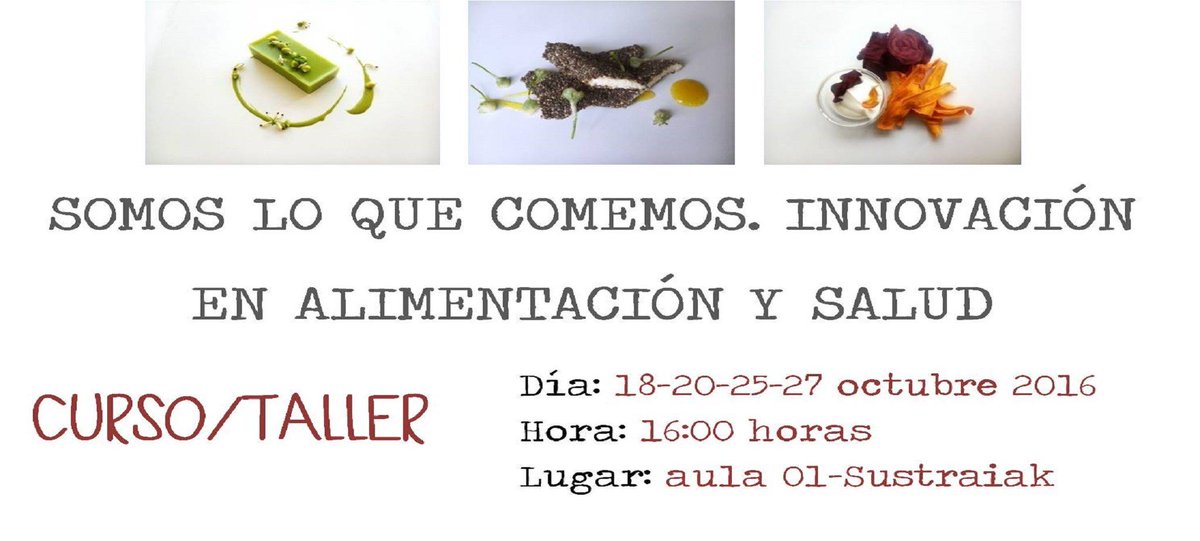Innovación en alimentación y salud. Próxima actividad extraescolar de la Escuela Superior de Hostelería Bilbao