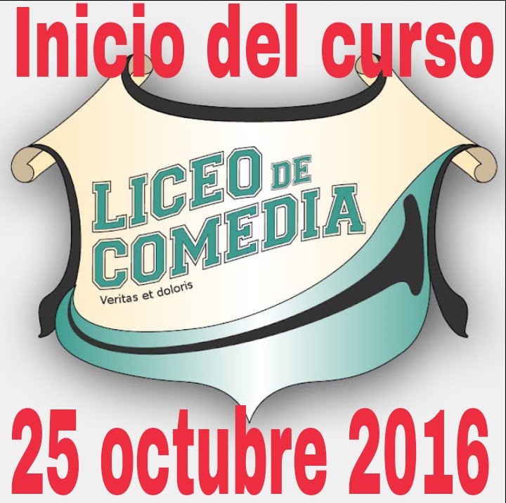 Liceodecomedia's tweet photo. 25 octubre inicio curso de stand up comedy.¡2 ÚLTIMAS PLAZAS! ¡Esta es tu oportunidad!Info liceodecomedia@gmail.com https://t.co/17g1OmAxFJ