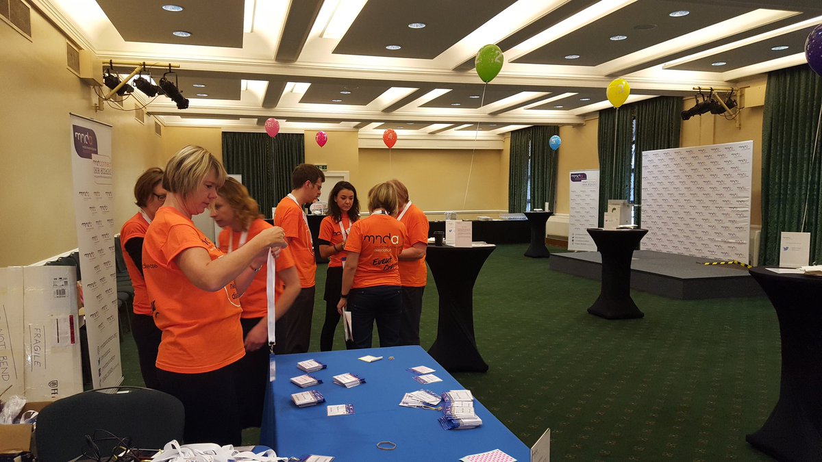 rachaelannemb's tweet photo. The @mndcampaigns team are all here and ready to welcome our #CampaignsContacts and branch&group volunteers frm across the UK #MNDreception๐ https://t.co/TDOvI9KOMv