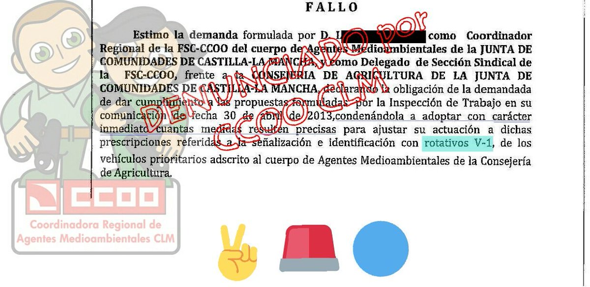 CCOOAgentesJCCM's tweet photo. 📣
#VictoriaV1✌

Agradecer al SºJurídico d @CCOOclm y a todxs lxs delegadxs y compañerxs q han ayudado juicio🚨🔵
@garciapage Re-Instale V1 YA‼ https://t.co/4fhdZEKDed