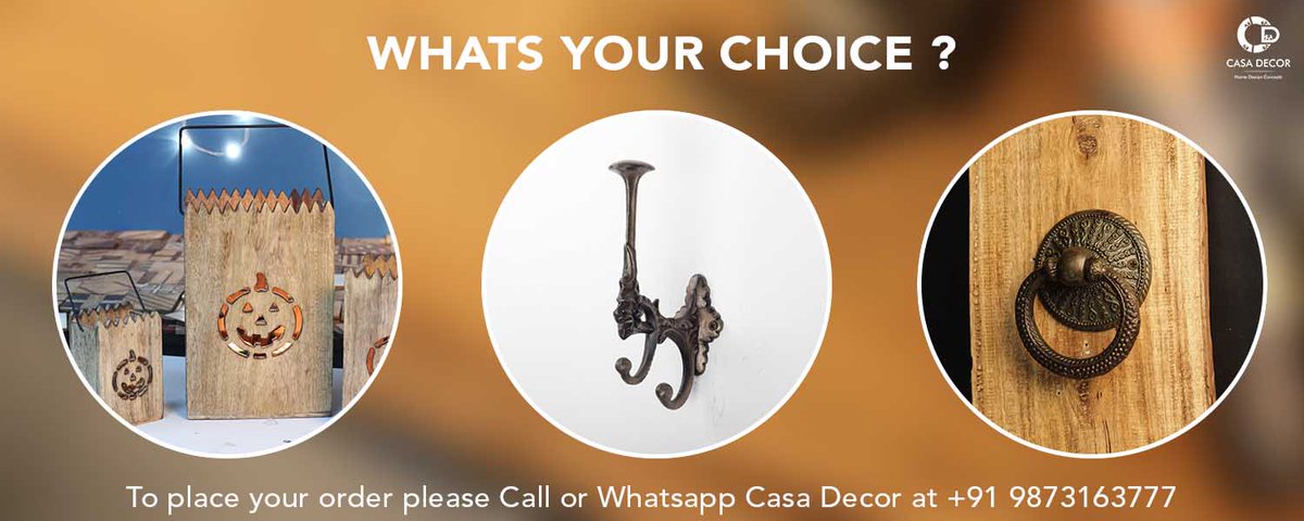 CasaDecorIndia's tweet photo. #WhatsYourChoice:-Which one of these @casadecor product #candlebox, #singlehook #doorknocker would you want to have in your home this Diwali https://t.co/g6c8WKgLDN