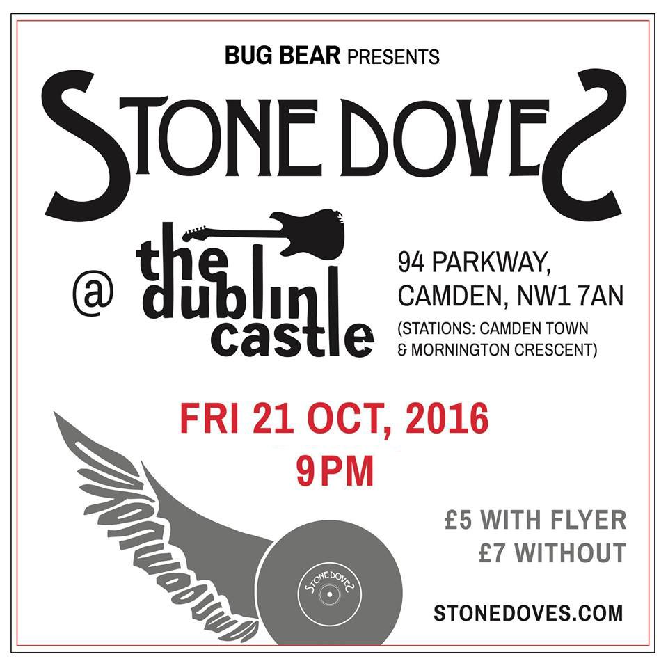 StoneDoves's tweet photo. 3 days til our gig @thedublincastle this Friday 9pm. See you all then!

#stonedoves #live #gig #indie #rock #music #camden #london https://t.co/sEtjEXrkkI