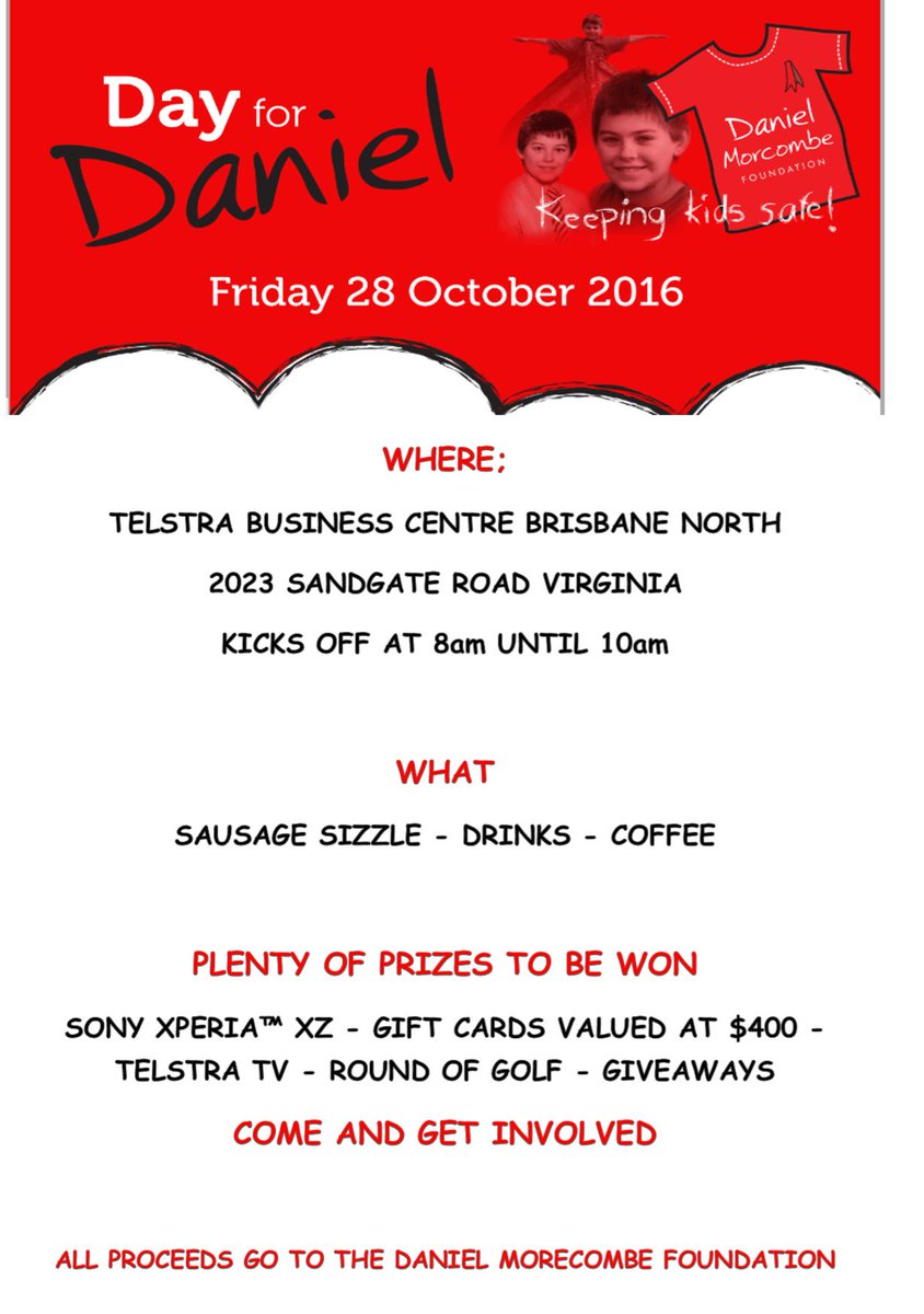 TBC_BrisNorth's tweet photo. #tbcbrisnorth #dayfordaniel. #showyoursupport #sausagesizzle https://t.co/j9QdQg6yaL