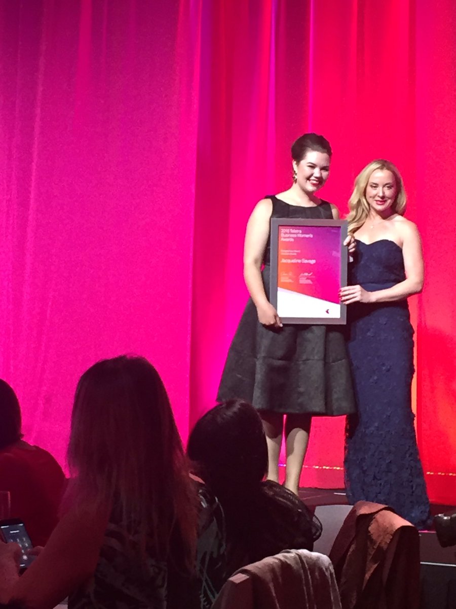 Congratulations Jacqueline Savage from <a href="/MedCorp_Tech/">MedCorp</a>, winner of the 2016 VIC #TelstraBizWomen Entrepreneur Award