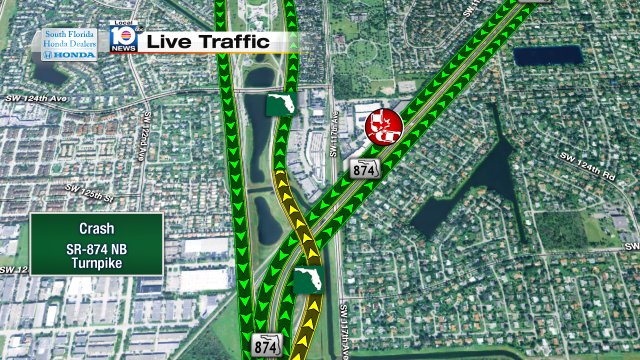 Fatal accident causes SR-874 NB to close! SR-874 NB just N of Turnpike #traffic #miami https://t.co/rEhyUQzS5T