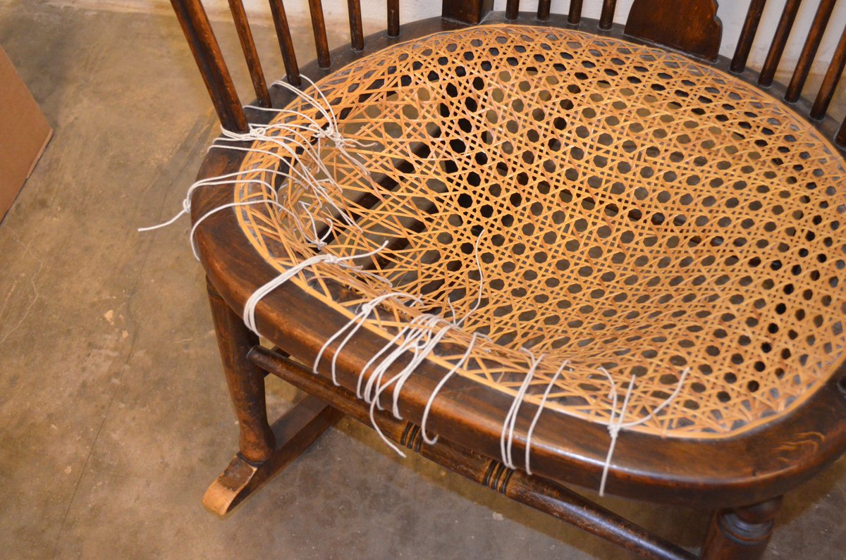 FP4UManchester's tweet photo. 1980s Beech wood rocking chair in for stripping, repolishing and re-upholstery #No1 #French #polisher #Manchester https://t.co/lHmBqT2E5X