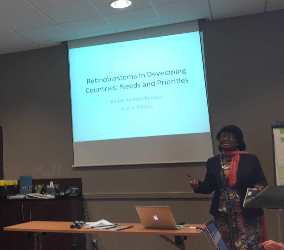 1rbworld's tweet photo. Dr Lorna Renner of Korle-Bu Hospital in Ghana describes #retinoblastoma needs &amp; priorities in developing countries https://t.co/3PeubIkHzU