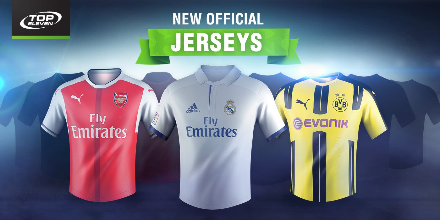 top eleven jersey