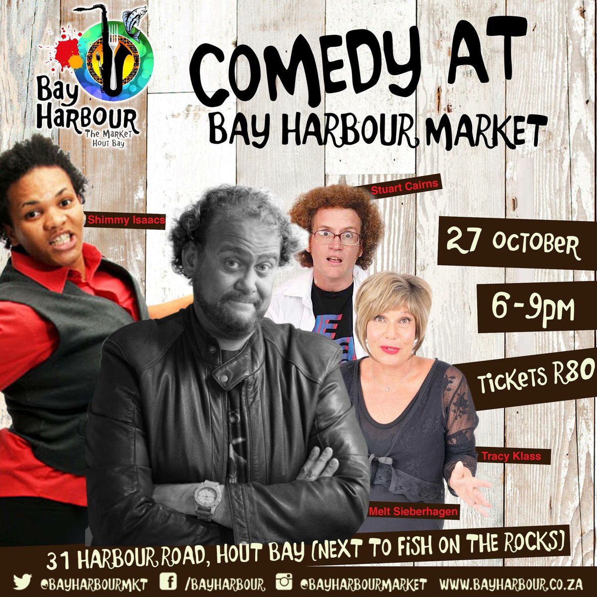 bayharbourmkt's tweet photo. Our comedy nights are back! Great your tickets here https://t.co/Kzq8oQgBUZ for next week's show! #capeevent #heyevent https://t.co/sJE8x086FL
