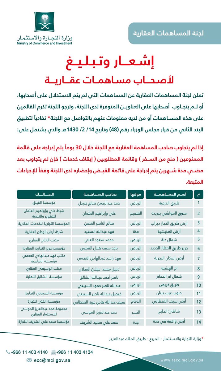 خصصته لمواطن ارطغل قانون جديد في وزارة التجارة والاستثمار